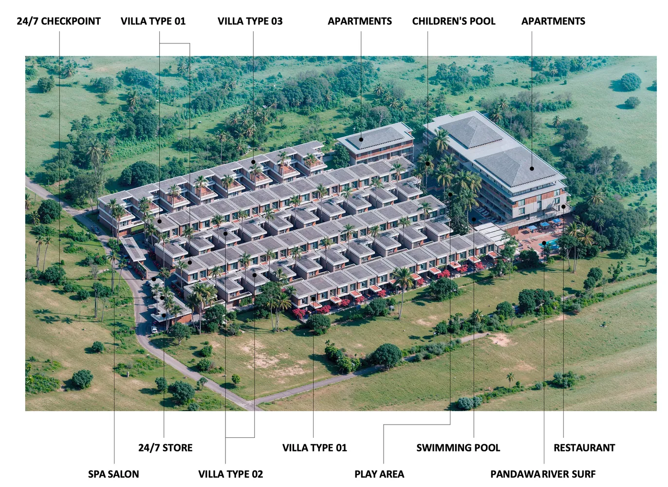 Ecolit Pandawa Residence apartments, планировка 1