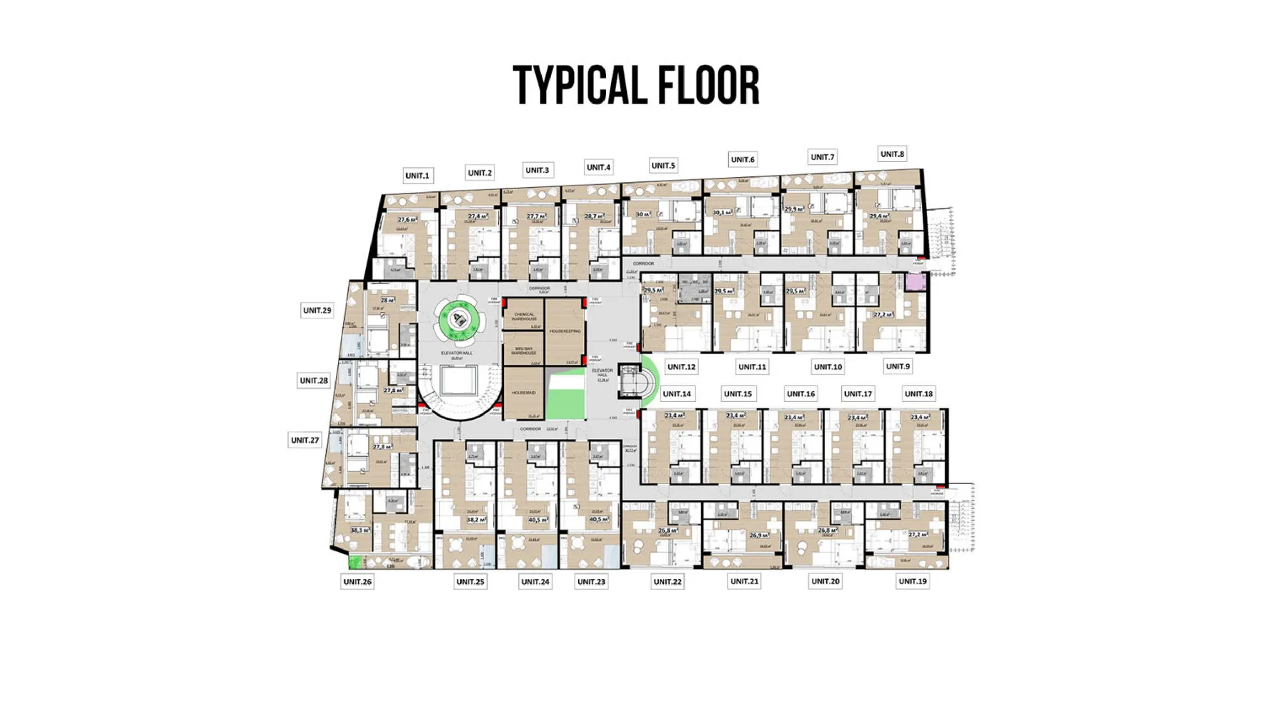 Tao Club House, планировка 3